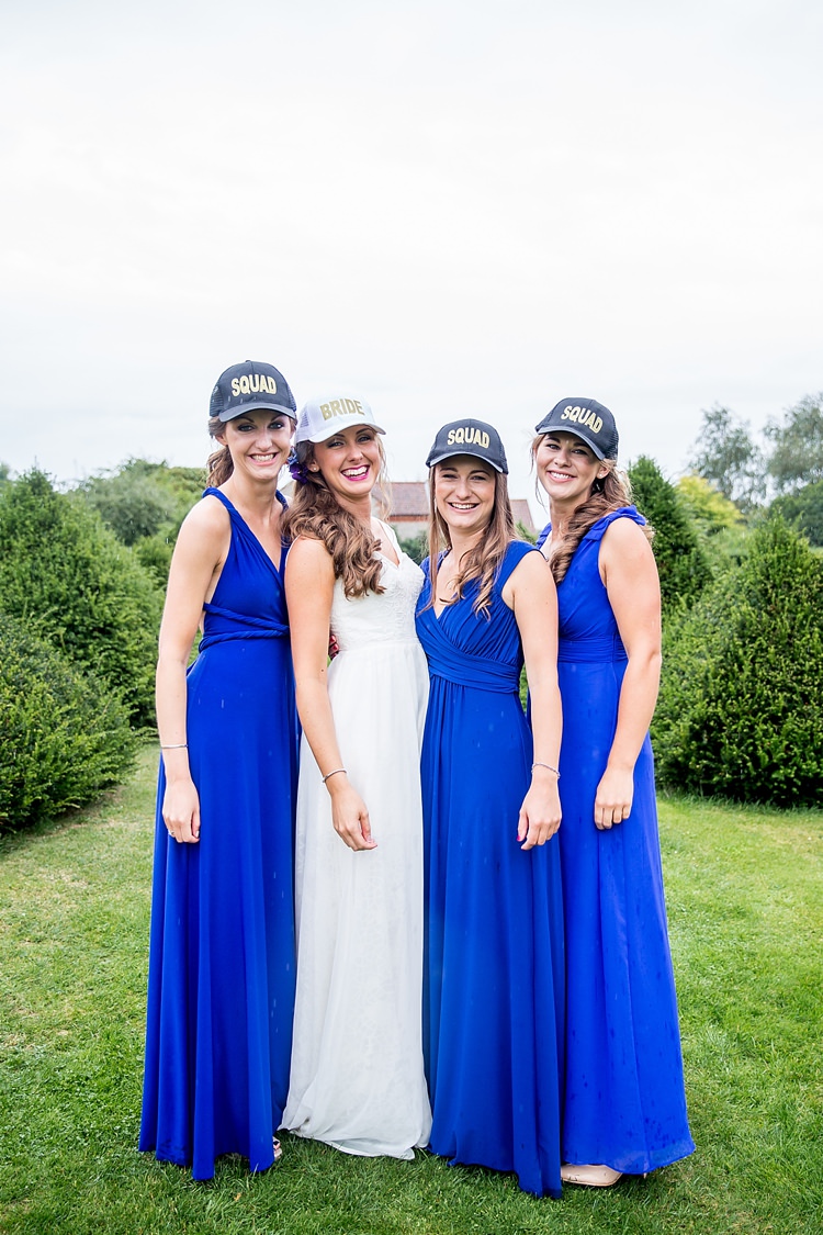 Bridesmaids Bride Squad Caps Hats Mexican Inspired Colourful Cactus Wedding http://katherineashdown.co.uk/