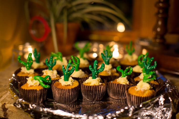 Cupcakes Mexican Inspired Colourful Cactus Wedding http://katherineashdown.co.uk/