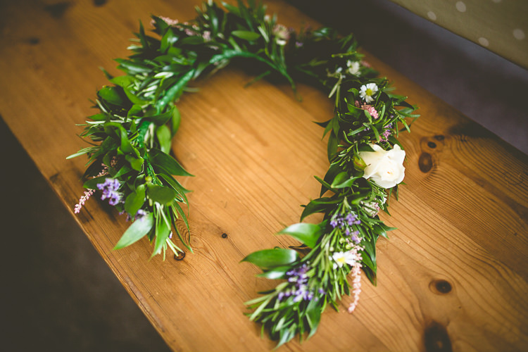 Flower Crown Bride Bridal Grennery Rustic Bohemian DIY Barn Wedding http://lovethatsmilephotography.com/
