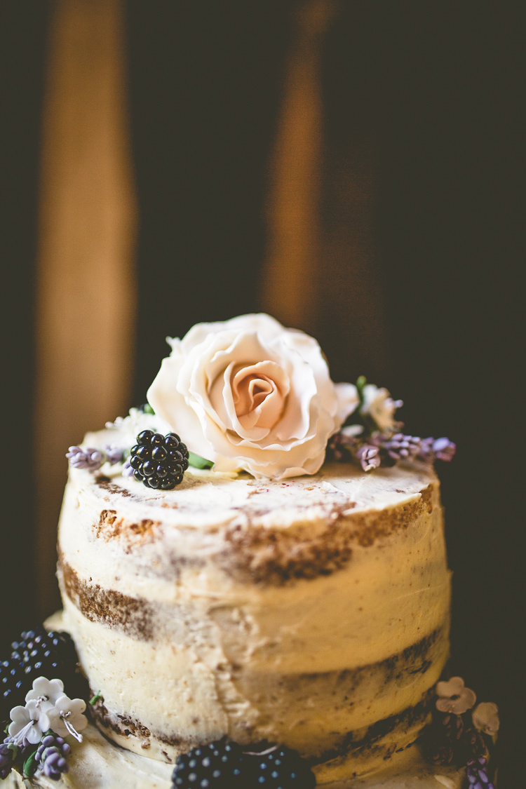 Naked Cake Layer Sponge Buttercream Flowers Topper Rustic Bohemian DIY Barn Wedding http://lovethatsmilephotography.com/