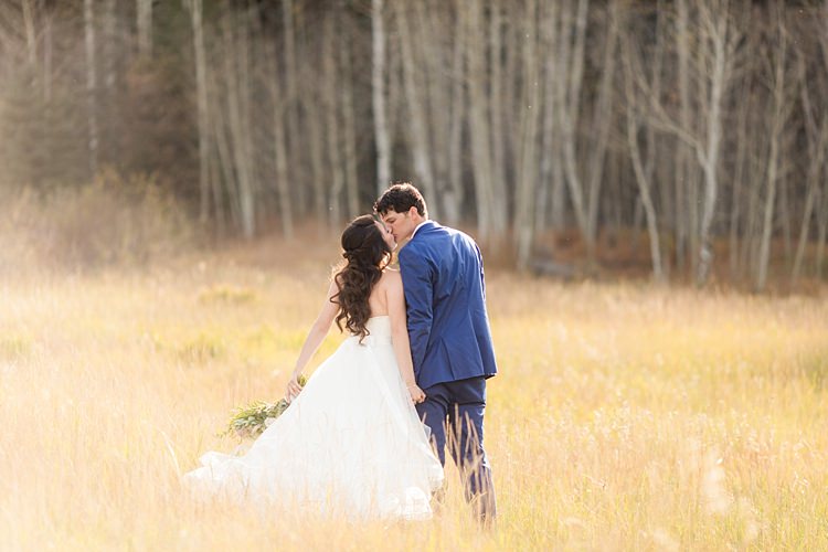 Bride Strapless Lace Ballgown Bridal Gown Bouquet Multicoloured Pastel Roses Peonies Anemones Greenery Groom Blue Suit Romantic Mountain Wedding Colorado http://irvingphotographydenver.com/