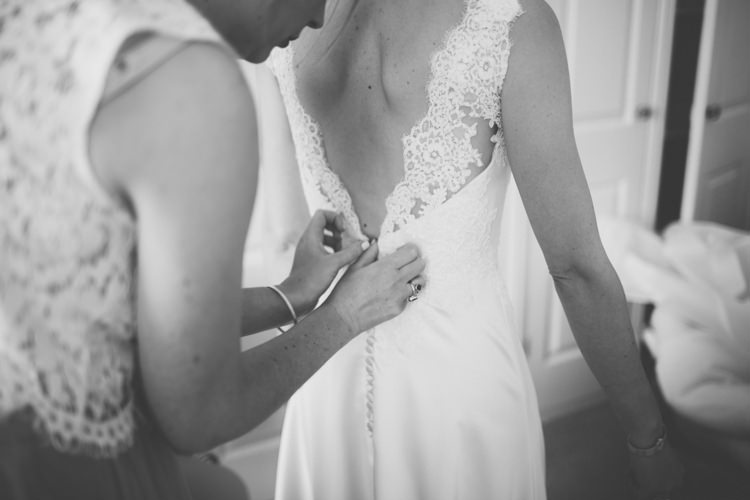 Lace Button Gown Dress Bride Bridal Pretty Quintessential English Country Garden Wedding http://blondiephotography.co.uk/