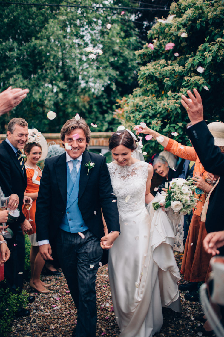 Confetti Throw Bride Groom Pretty Quintessential English Country Garden Wedding http://blondiephotography.co.uk/