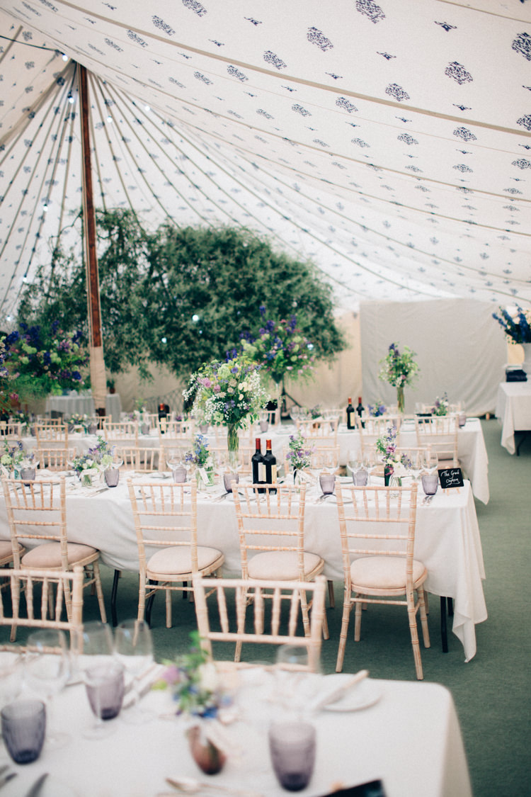 Marquee Pole Tent Trees Flowers Pretty Quintessential English Country Garden Wedding http://blondiephotography.co.uk/
