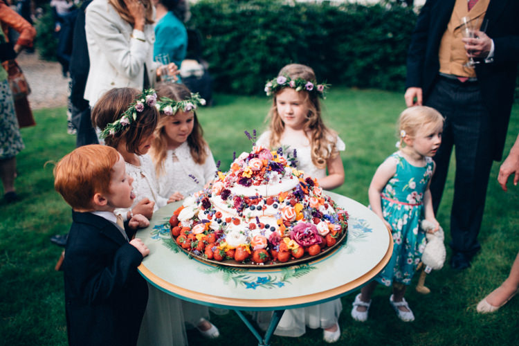 Meringue Cake Cream Berries Flowers Pretty Quintessential English Country Garden Wedding http://blondiephotography.co.uk/