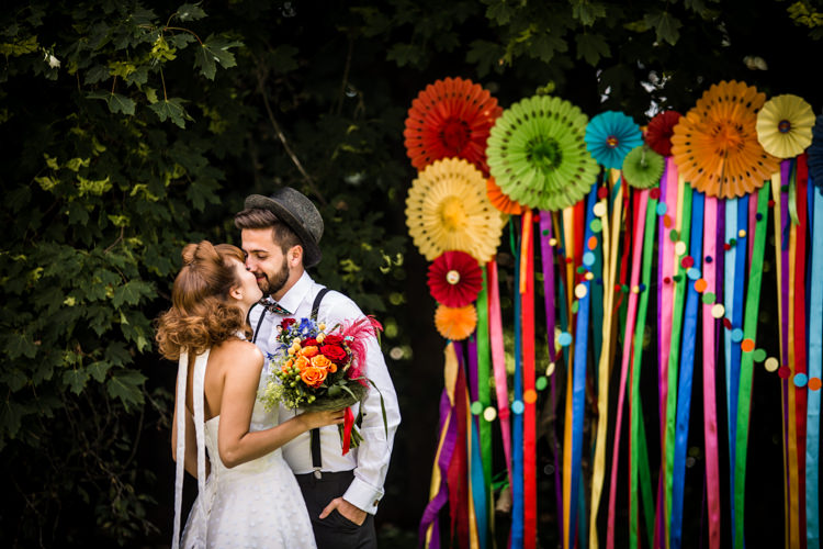 Colourful Vintage Comic Book Wedding Ideas http://www.hayleypettitphotography.com/