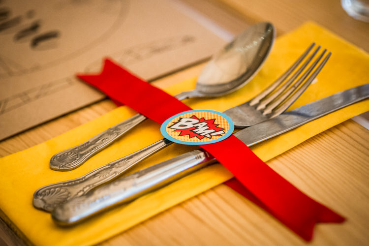 Colourful Vintage Comic Book Wedding Ideas http://www.hayleypettitphotography.com/