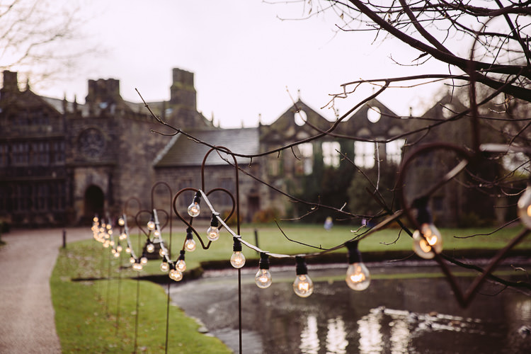Festoon Lights Outdoor Magical Winter Rustic Wonderland Wedding http://hayleybaxterphotography.com/