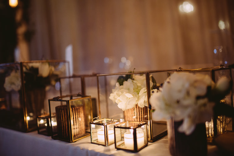 Candles Flowers Decor Top Table Centrepiece Magical Winter Rustic Wonderland Wedding http://hayleybaxterphotography.com/