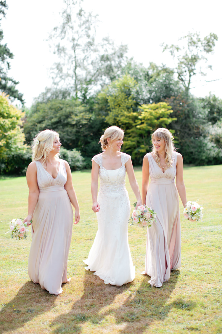 Long Biba Bridesmaid Dresses Pretty Pink Garden Party Wedding http://www.helencawtephotographyblog.com/