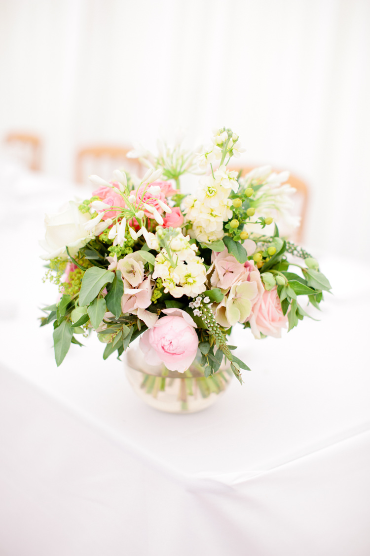 Cream Flowers Vase Decor Table Centrepiece Peony Pretty Pink Garden Party Wedding http://www.helencawtephotographyblog.com/