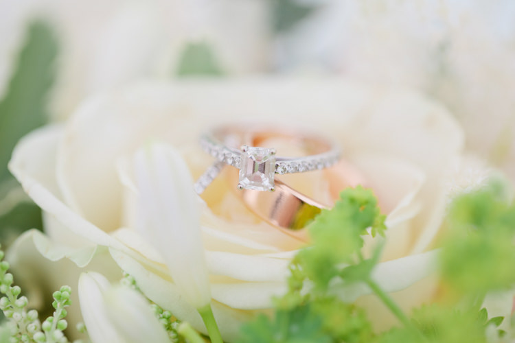 Rose Gold Ring Band Bride Engagement Diamond Pretty Pink Garden Party Wedding http://www.helencawtephotographyblog.com/