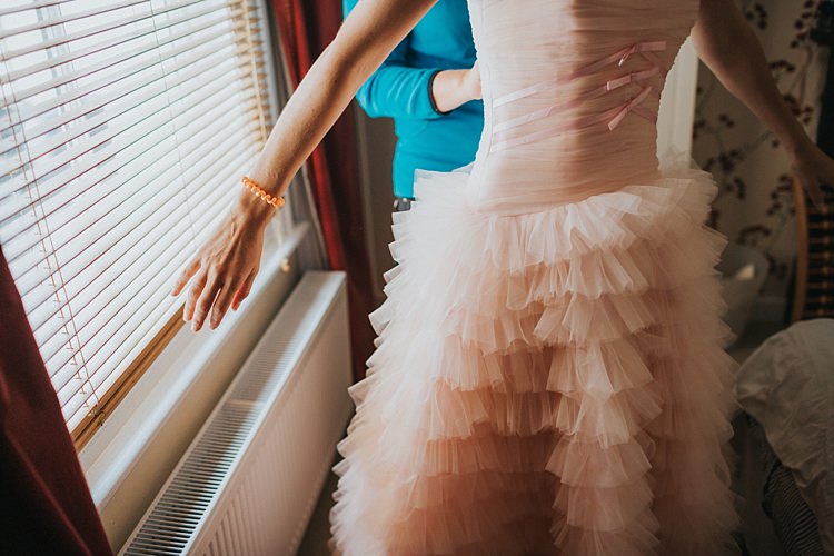 Whimsical Seaside Wedding Pale Pink Dress http://devlinphotos.co.uk/