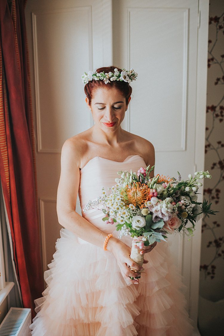 Make Up Bride Bridal Natural Pretty Whimsical Seaside Wedding Pale Pink Dress http://devlinphotos.co.uk/