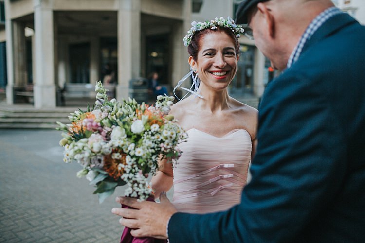 Whimsical Seaside Wedding Pale Pink Dress http://devlinphotos.co.uk/
