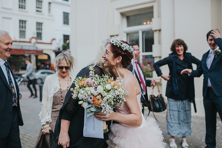 Whimsical Seaside Wedding Pale Pink Dress http://devlinphotos.co.uk/