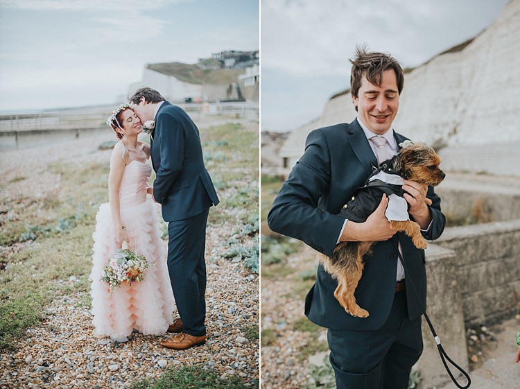 Whimsical Seaside Wedding Pale Pink Dress http://devlinphotos.co.uk/