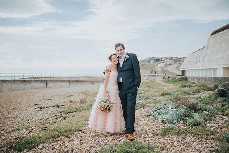 Whimsical Seaside Wedding Pale Pink Dress http://devlinphotos.co.uk/