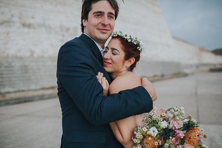 Whimsical Seaside Wedding Pale Pink Dress http://devlinphotos.co.uk/