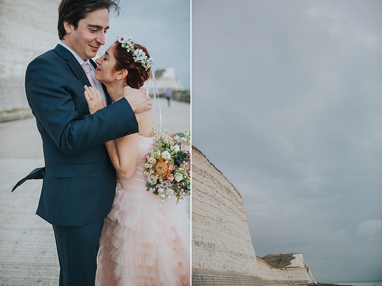 Whimsical Seaside Wedding Pale Pink Dress http://devlinphotos.co.uk/