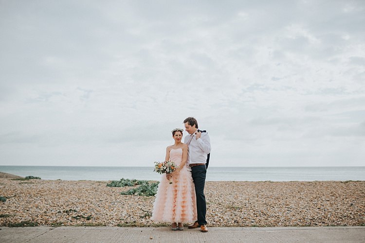 Whimsical Seaside Wedding Pale Pink Dress http://devlinphotos.co.uk/
