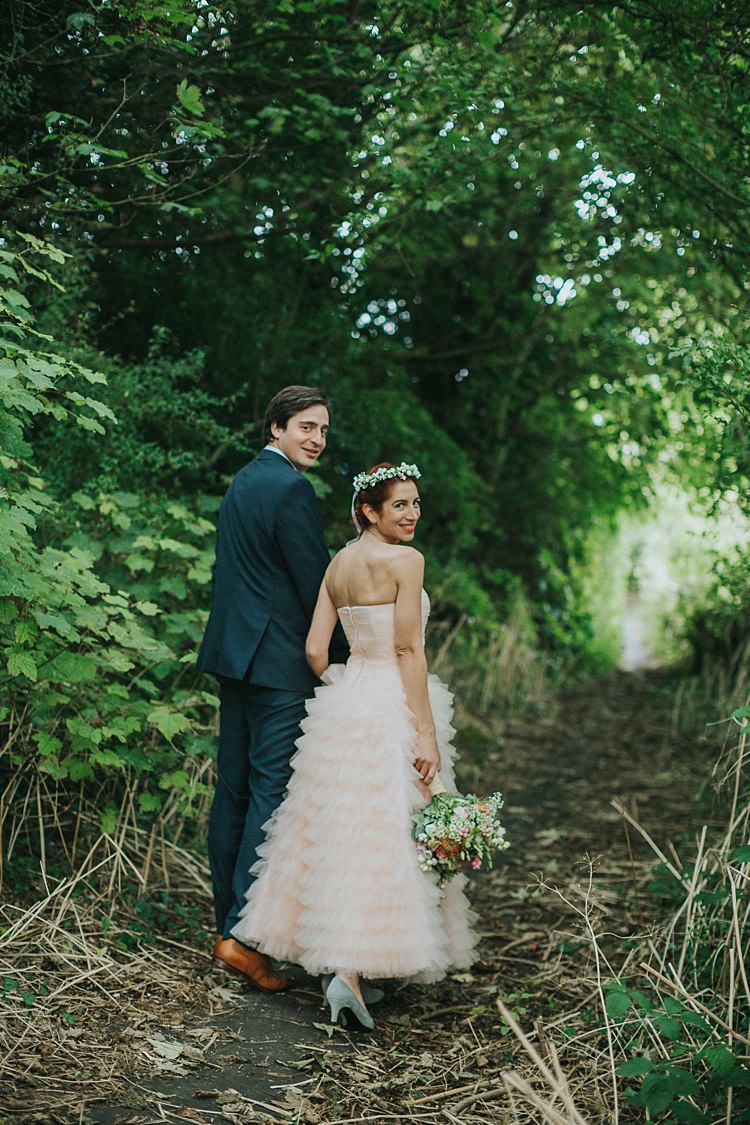 Whimsical Seaside Wedding Pale Pink Dress http://devlinphotos.co.uk/