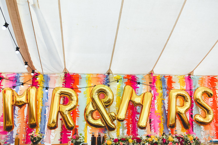 Giant MR MRS Balloons Decor Bright Colourful Fun Marquee Wedding http://www.livvy-hukins.co.uk/