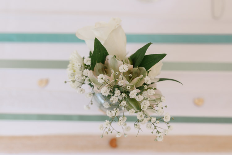 Table Flowers Jar Natural Sage Green Farm Wedding https://www.loveluella.co.uk/