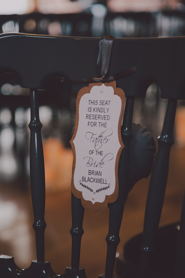 Seat Tag Reserved Stationery Chic Rustic Grey Barn Wedding http://www.kevelkinsphotography.co.uk/