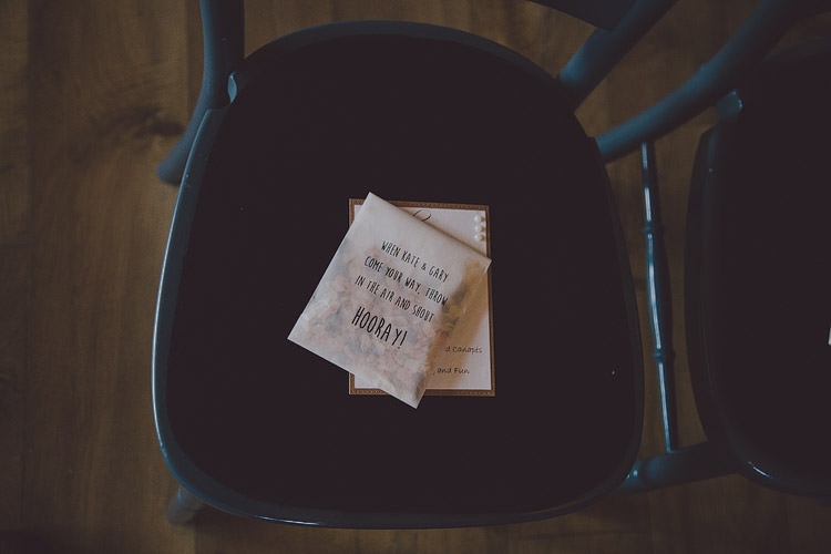 Confetti Envelopes Stationery Chic Rustic Grey Barn Wedding http://www.kevelkinsphotography.co.uk/ 