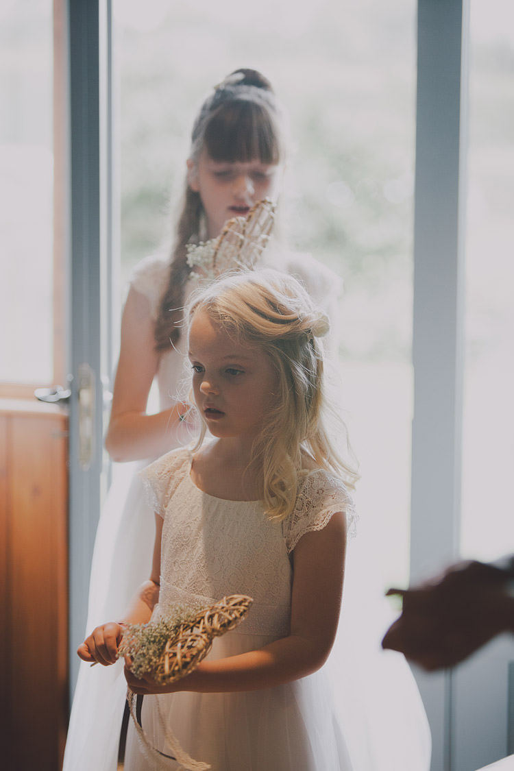 Flower Girls Heart Wand Chic Rustic Grey Barn Wedding http://www.kevelkinsphotography.co.uk/ 
