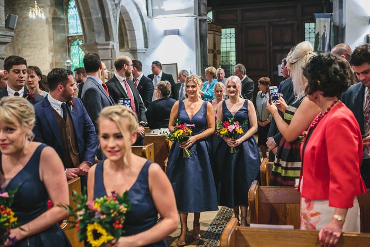 Church Chi Chi London Bridesmaids Colourful Bouquets Relaxed Cosy Stylish Autumnal Wedding http://www.tierneyphotography.co.uk/