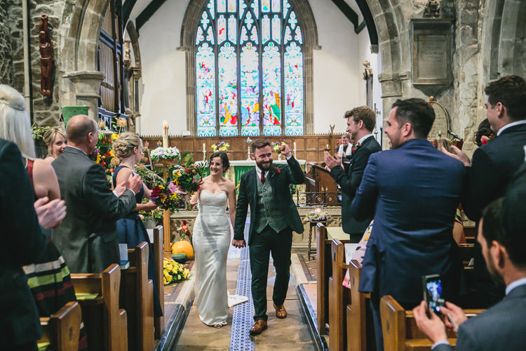 Blue by Enzoani Ted Baker Groom Harris Tweed Waistcoat Relaxed Cosy Stylish Autumnal Wedding http://www.tierneyphotography.co.uk/