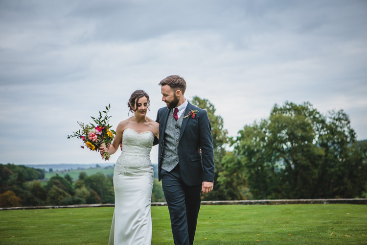 Blue by Enzoani Ted Baker Groom Harris Tweed Waistcoat Relaxed Cosy Stylish Autumnal Wedding http://www.tierneyphotography.co.uk/