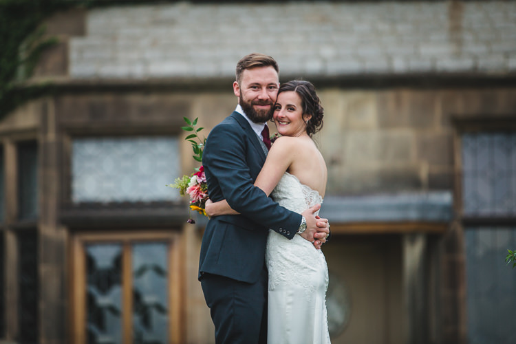 Blue by Enzoani Ted Baker Groom Harris Tweed Waistcoat Relaxed Cosy Stylish Autumnal Wedding http://www.tierneyphotography.co.uk/