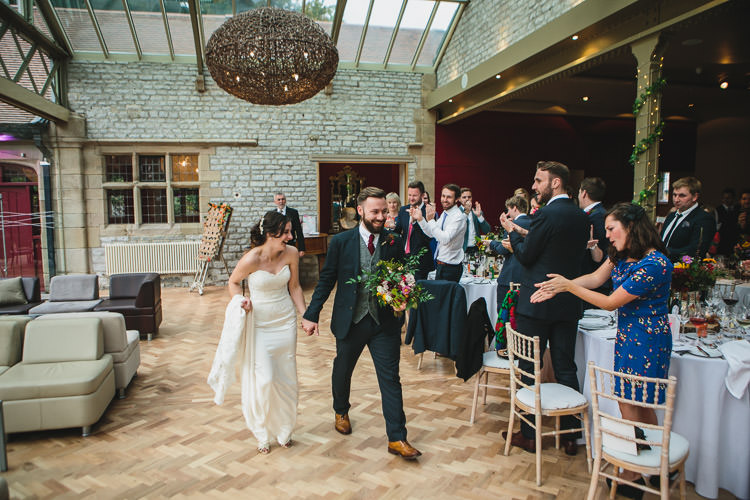 Thornbridge Hall Blue by Enzoani Ted Baker Groom Harris Tweed Waistcoat Relaxed Cosy Stylish Autumnal Wedding http://www.tierneyphotography.co.uk/