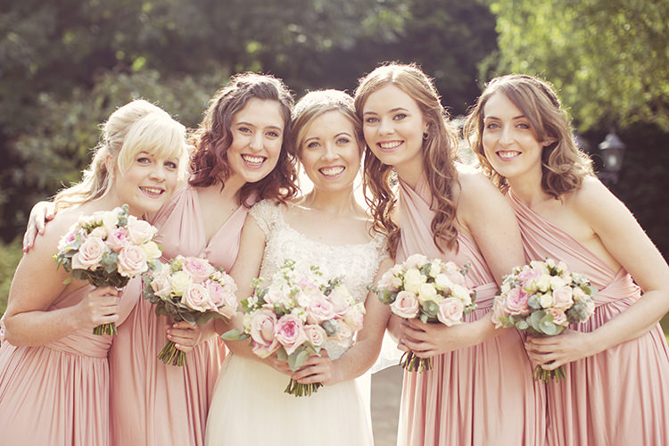 Pale Pink Bridesmaid Dresses Elegant Romantic Classic Pink Wedding http://www.rebeccaweddingphotography.co.uk/