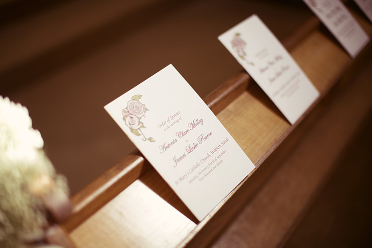 Floral Stationery Elegant Romantic Classic Pink Wedding http://www.rebeccaweddingphotography.co.uk/