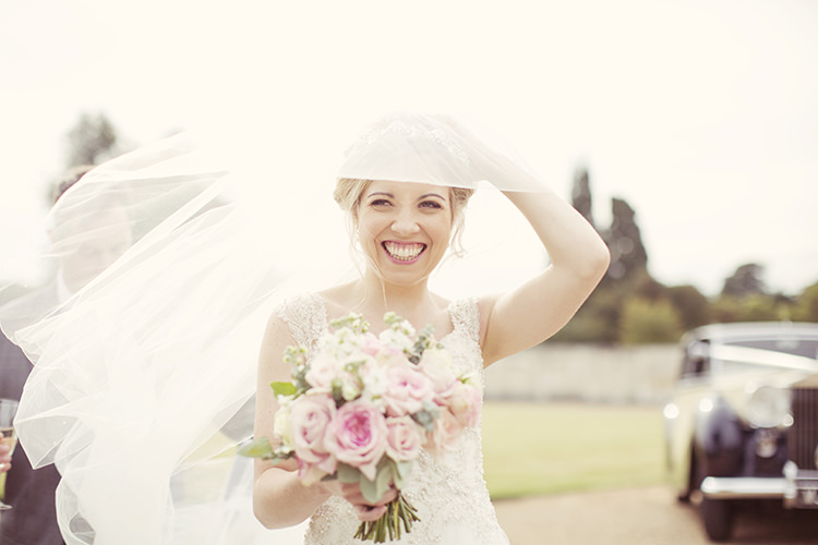 Veil Bride Bridal Elegant Romantic Classic Pink Wedding http://www.rebeccaweddingphotography.co.uk/