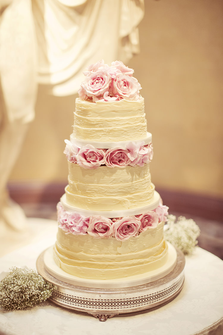 White Chocolate Cake Roses Elegant Romantic Classic Pink Wedding http://www.rebeccaweddingphotography.co.uk/