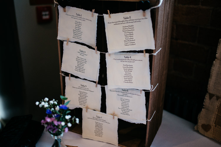Crate Pegs Seating Plan Table Chart Rustic Woodland Modern Wedding http://www.jennymacare.com/