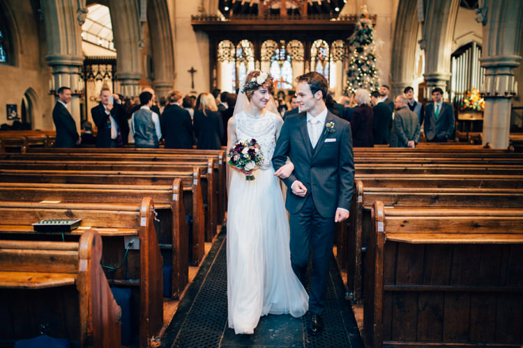 Needle & Thread DKNY Suit St Mary Oatlands Heartwarming Festive Winter Wedding http://www.nikkivandermolen.com/