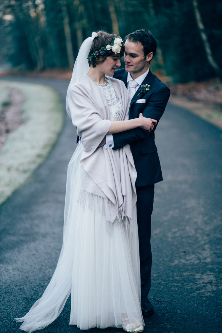 Needle & Thread Separates DKNY Suit Heartwarming Festive Winter Wedding http://www.nikkivandermolen.com/ 