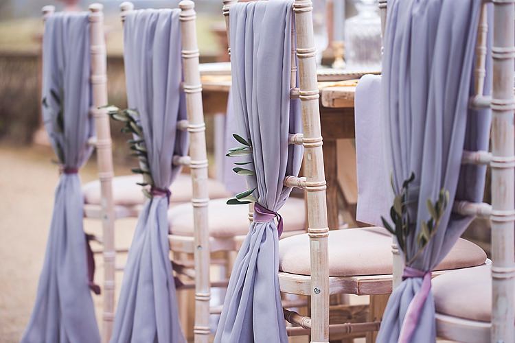 Fabric Chairs Greenery Decor Violet Spring Luxe Wedding Ideas http://www.katieingram.co.uk/