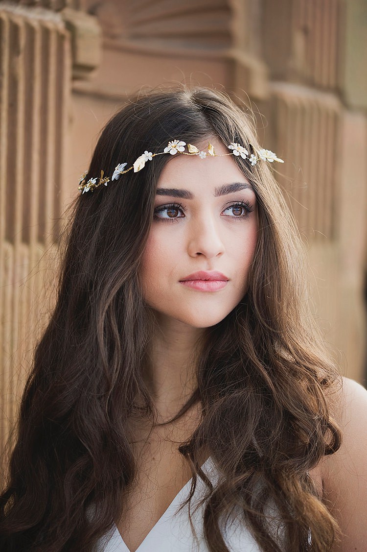 Bride Bridal Hair Vine Accessory Make Up Hair Violet Spring Luxe Wedding Ideas http://www.katieingram.co.uk/