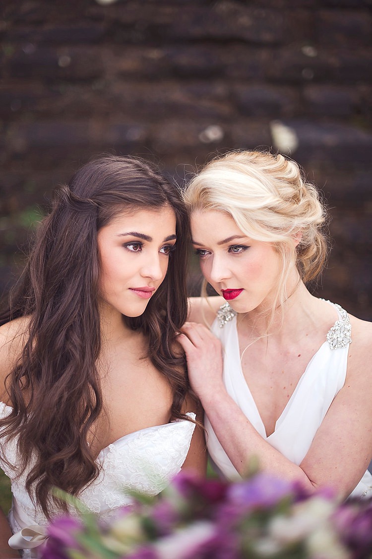 Bride Bridal Hair Make Up Looks Beautiful Violet Spring Luxe Wedding Ideas http://www.katieingram.co.uk/