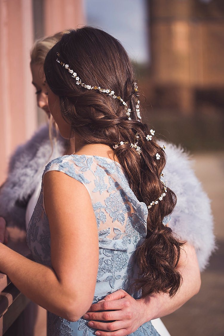 Hair Bride Bridal Style Plait Braid Long Hair Vine Violet Spring Luxe Wedding Ideas http://www.katieingram.co.uk/