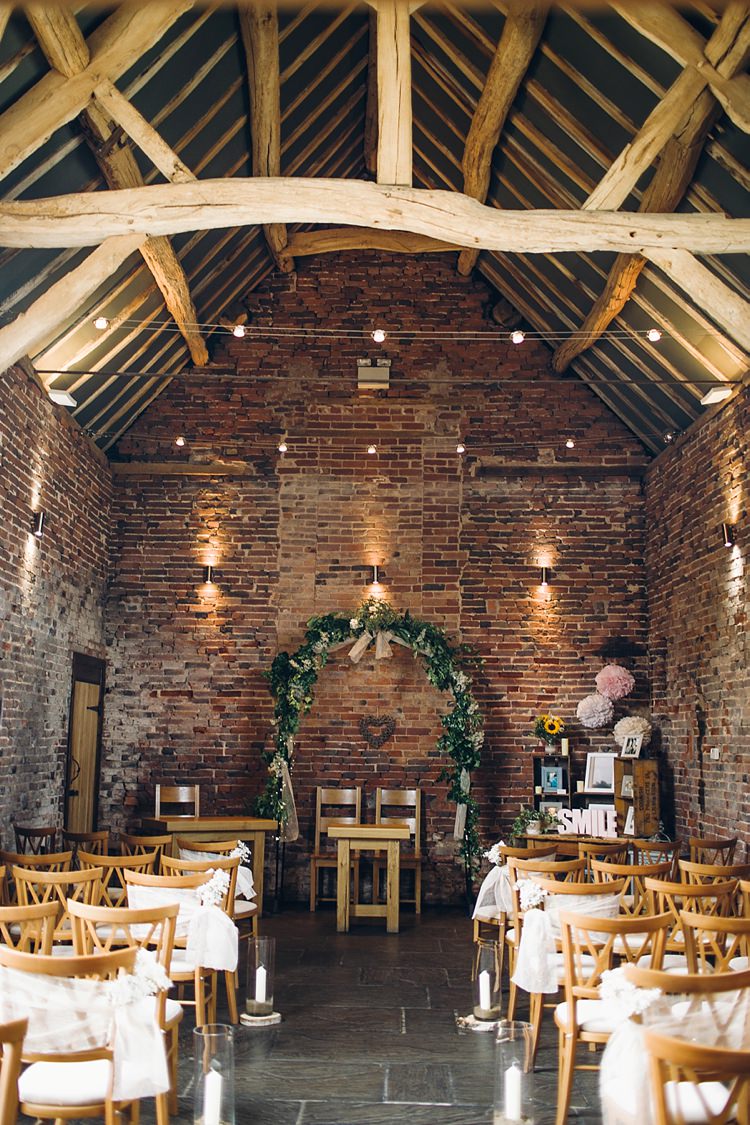 Barn Ceremony Arbour Backdrop Arch Foliage Hessian Classic Rustic Home Made Country Wedding http://www.jessicareeve-photography.com/