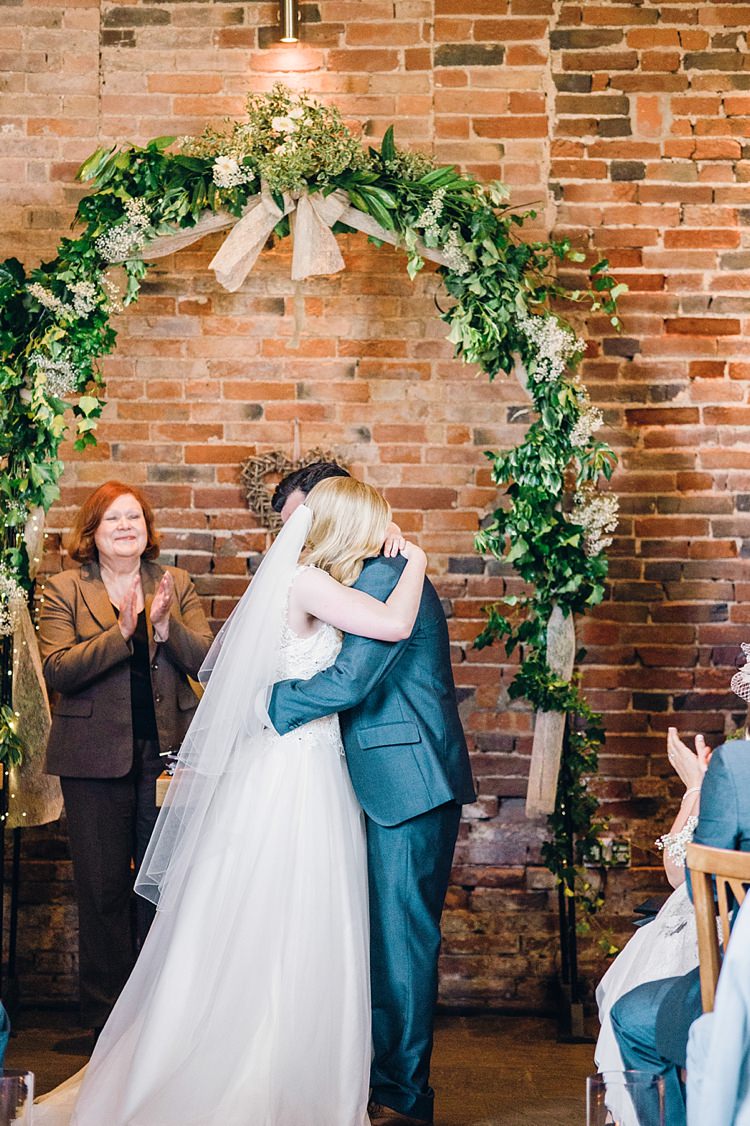 Arch Backdrop Foliage Geremony Classic Rustic Home Made Country Wedding http://www.jessicareeve-photography.com/