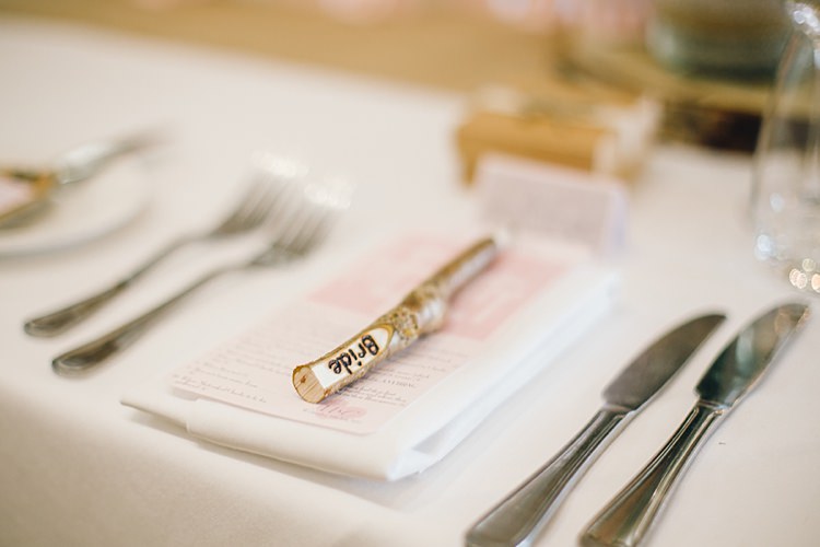 Wooden Pencil Place Name Classic Rustic Home Made Country Wedding http://www.jessicareeve-photography.com/
